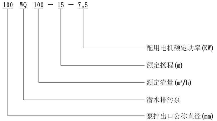 QW（WQ)潜水式无堵塞草莓视频网站在线观看入口型号意义